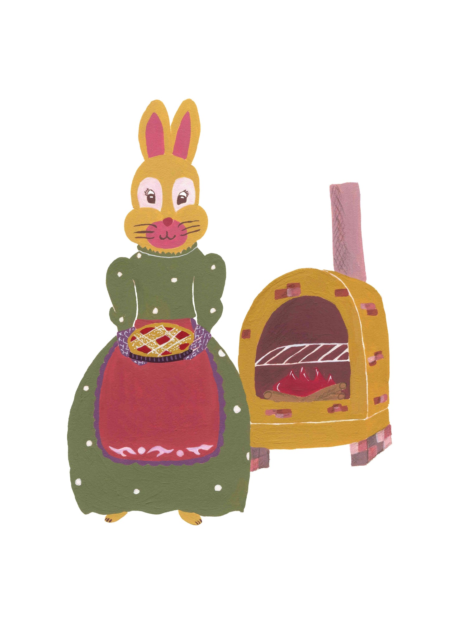 "Chef" Original Gouache Painting SOLD OUT