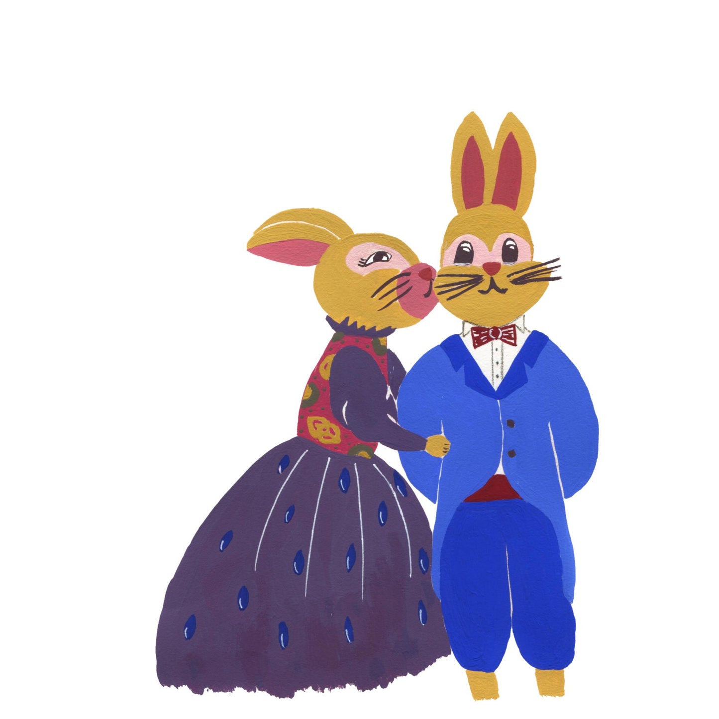 "Kissing Rabbits"